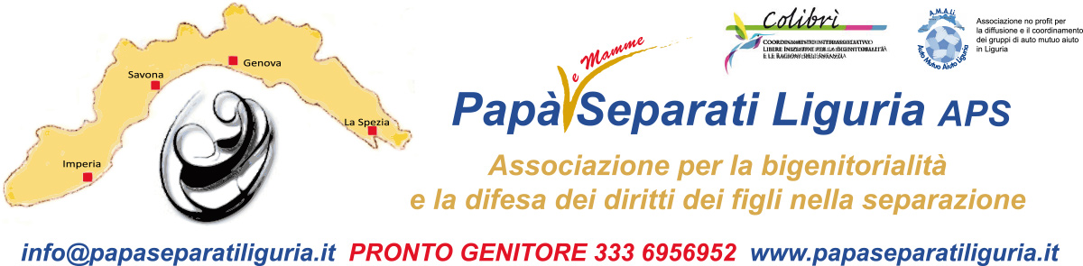 Papa separati Liguria A.P.S. bigenitorialità